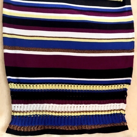 RACHEL Rachel Roy Royal Striped Sweater Skirt. S - Picture 6 of 8